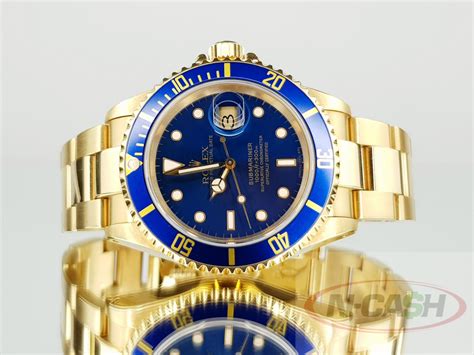 rolex submariner black and solid gold|blue gold rolex submariner price.